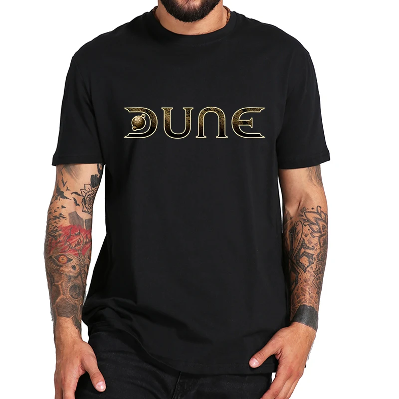 

Dune T-Shirt 2021 Epic Science Fiction Film Essential Basic Trendy Tee Tops Gift For Movie Fans Short Sleeve 100% Cotton EU Size