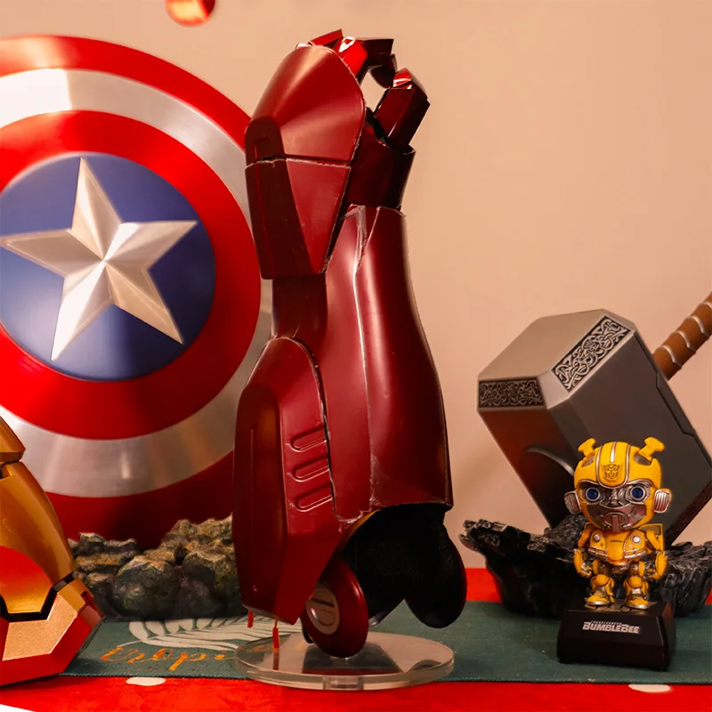

Лидер продаж, 1:1 носимый Железный человек Мстители MK7 с подсветкой, Электрический Рычаг/ладонь/шлем, аниме периферийный Косла, реквизит, игру...