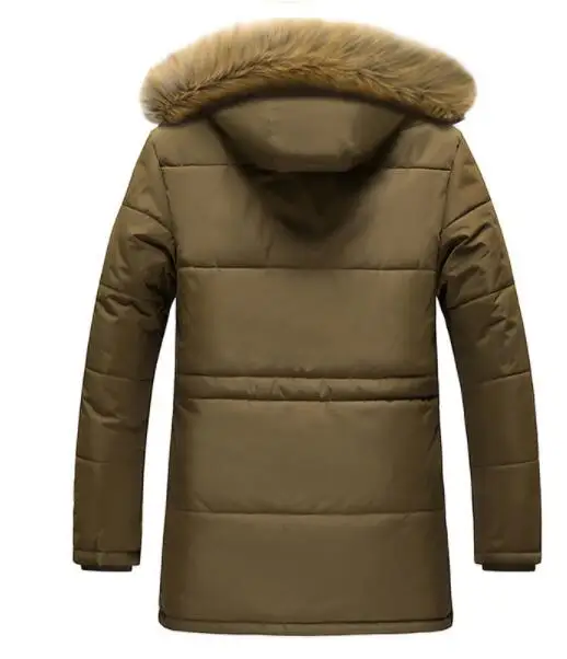Mens Winter Jackets Fur Collar Coats Winter Jacket Men Thickening Warm Men Clothes Hooded Man's Long Outerwear M-7XL