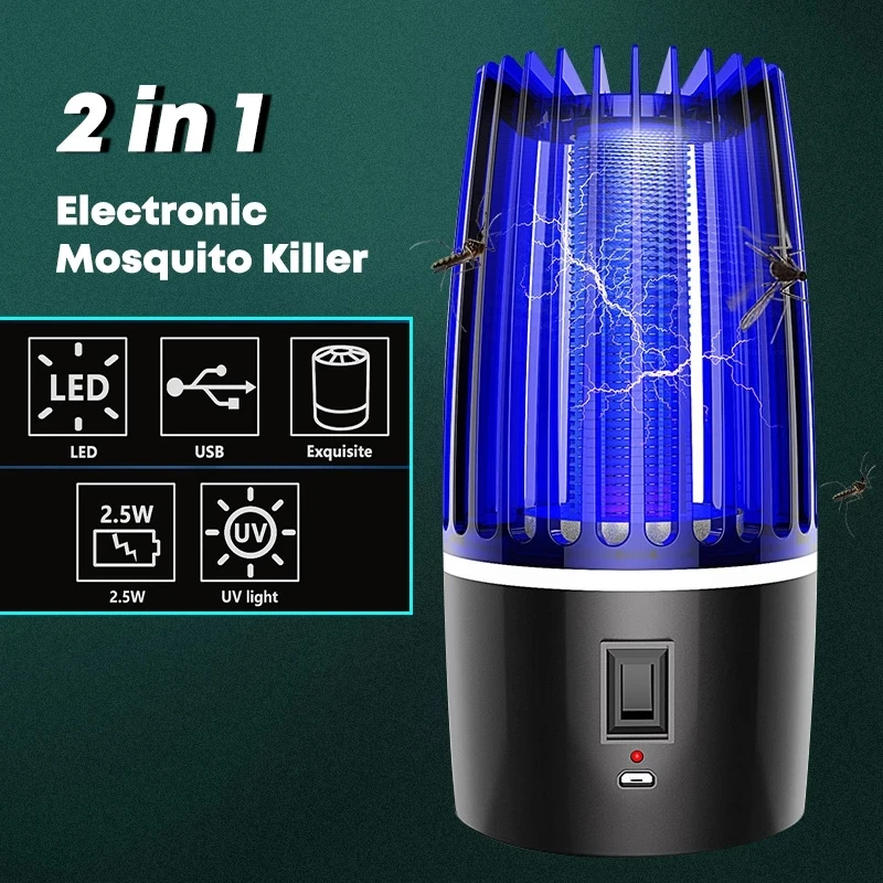 Mosquito Killer Led Bug Zapper Lure Trap Electric Photocatalysis Mute Home Radiationless Fly | Освещение