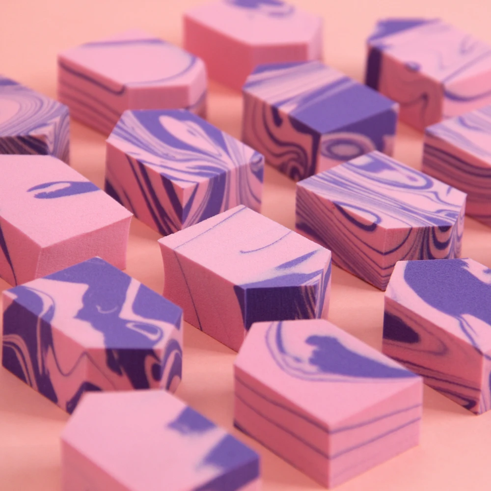 1 шт. крутящаяся косметическая губка белый и красный спонж для макияжа мягкий