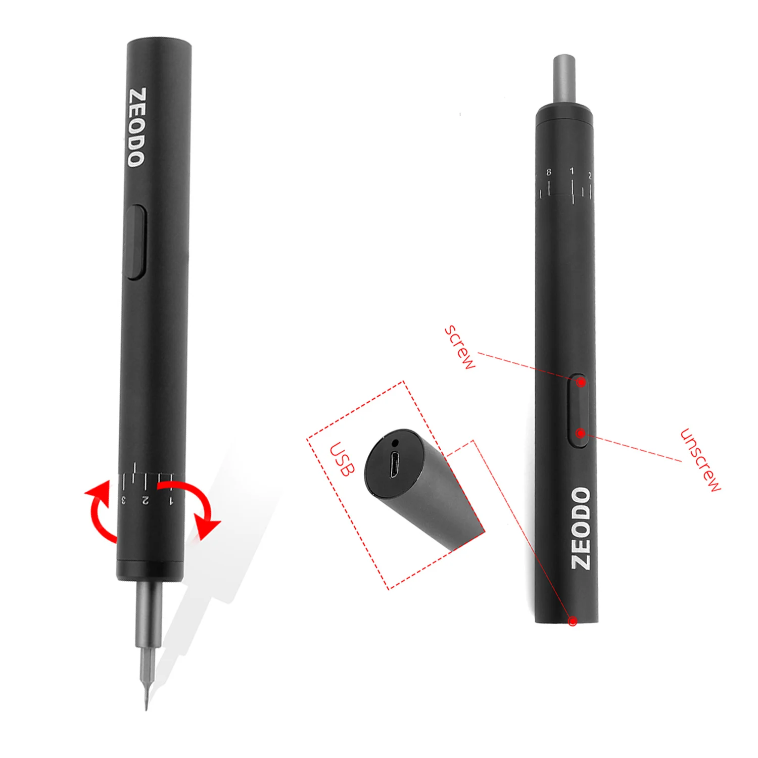 Набор треугольных миниатюрных электрических отверток аккумуляторные