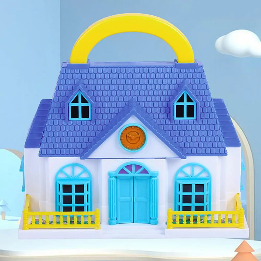 

Simulation DIY Miniatures Princess Doll House Villa Castle Model Educational Toys for Girls Home Decoration Display Mold