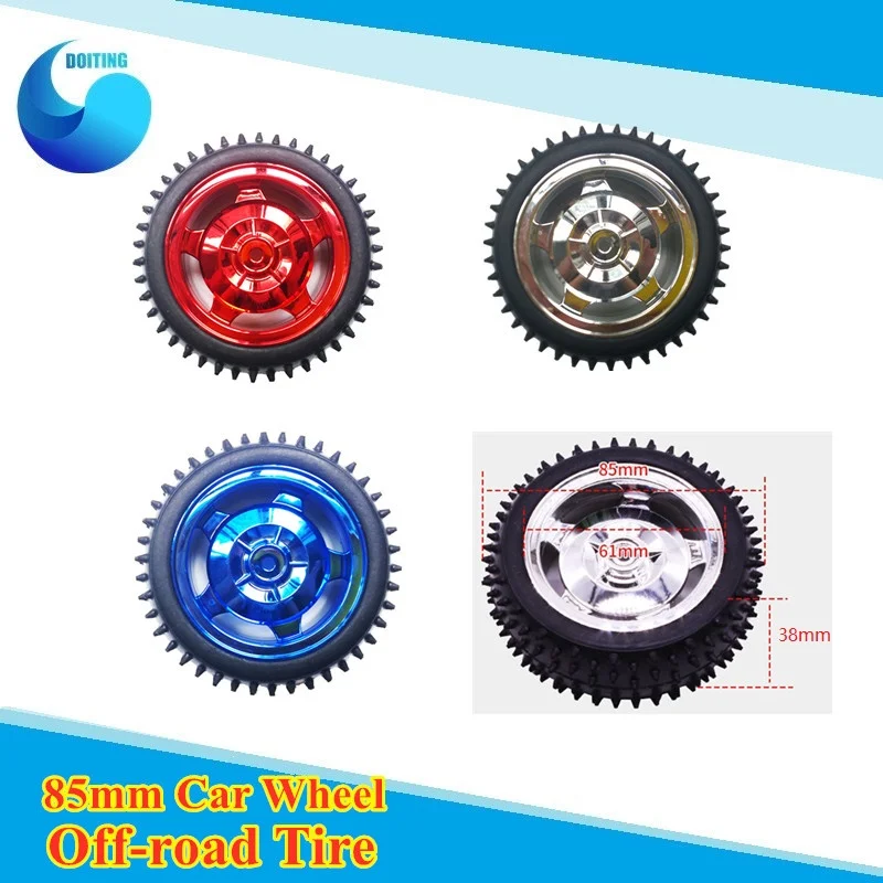 

4 шт./лот 85 мм колеса/внедорожные шины для 2wd/4wd ширина шасси автомобиля 38 мм автомобильные шины интеллектуальное отслеживание шасси автомоби...