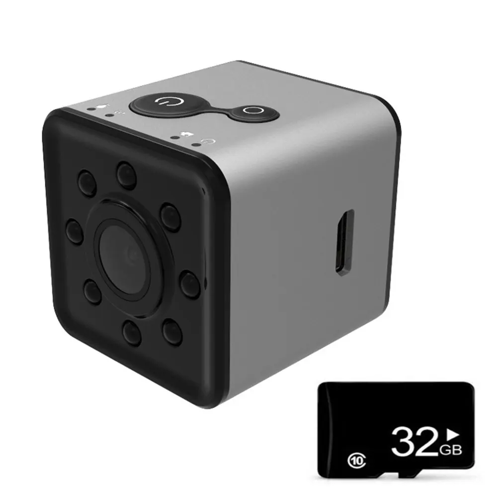 SQ13 HD wifi маленькая мини ip-камера камера 1080P видео датчик ночного видения Видеокамера микро камера s DVR регистратор движения видеокамера SQ13 - Цвет: SQ13 32GB TF Card