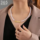 Женское Ожерелье из нержавеющей стали с подвеской под заказ