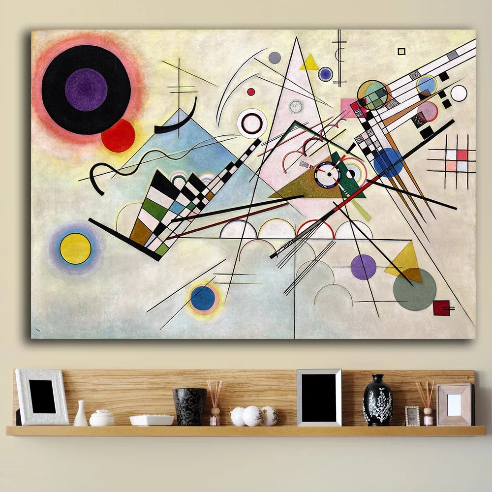 Картина на холсте Wassily Kandinsky HD композиция для гостиной украшение дома картина
