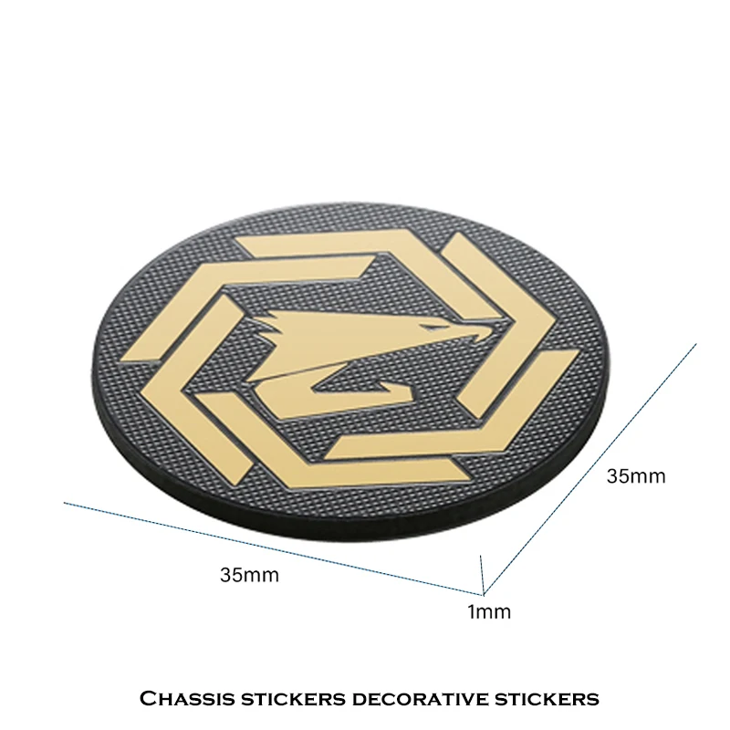 Металлическая Наклейка для ПК чехол Fan ROG MSI AORUS позолоченная наклейка