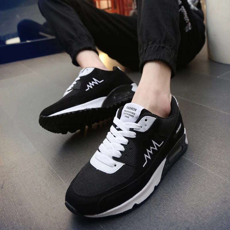 Couple Running Shoes Mens Womens LightWeight Breathable Shoes Air Cushion Sneakers Comfortable Sports Casual Shoes