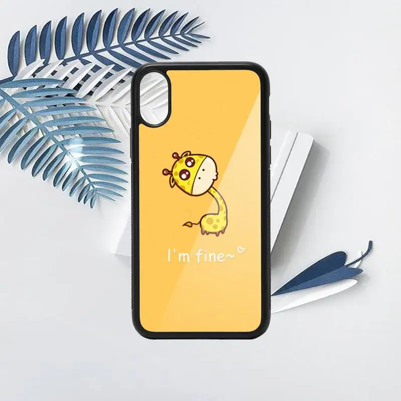 

Giraffe Cute funny Cartoon luxury high quality Phone Case shell PC for iPhone 11 12 pro XS MAX 8 7 6 6S Plus X 5S SE 2020 XR