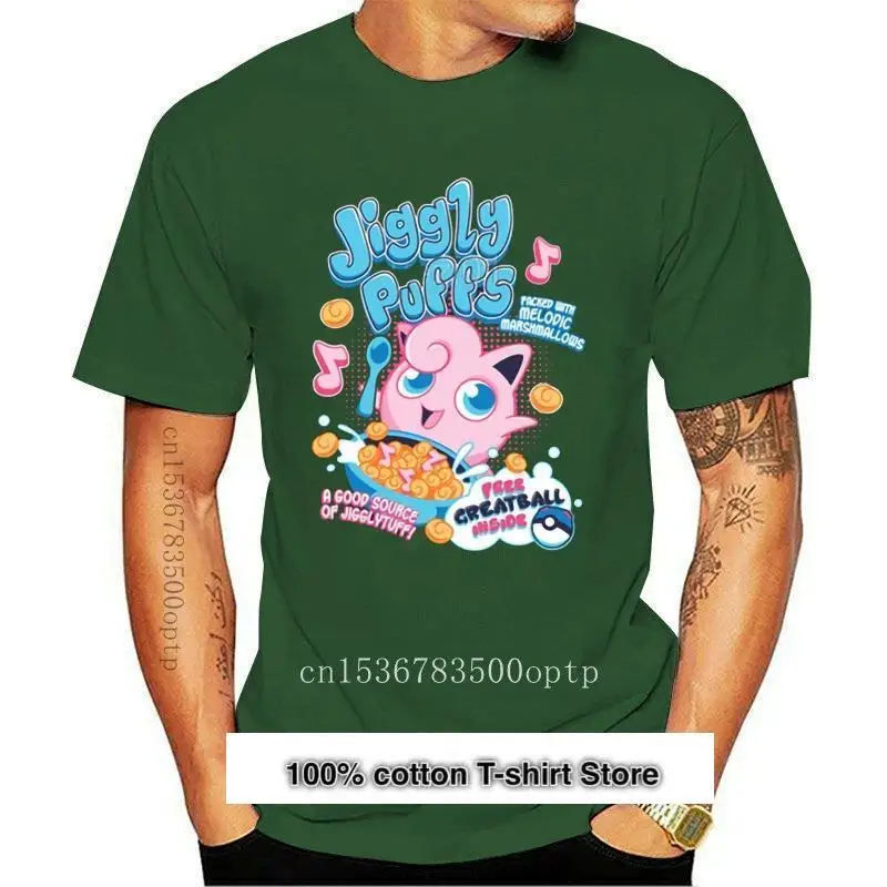 

Camiseta de JigglyPuffs для детей, одежда с рисунком из мультфильмов, веселая camiseta negra de algodón, nueva