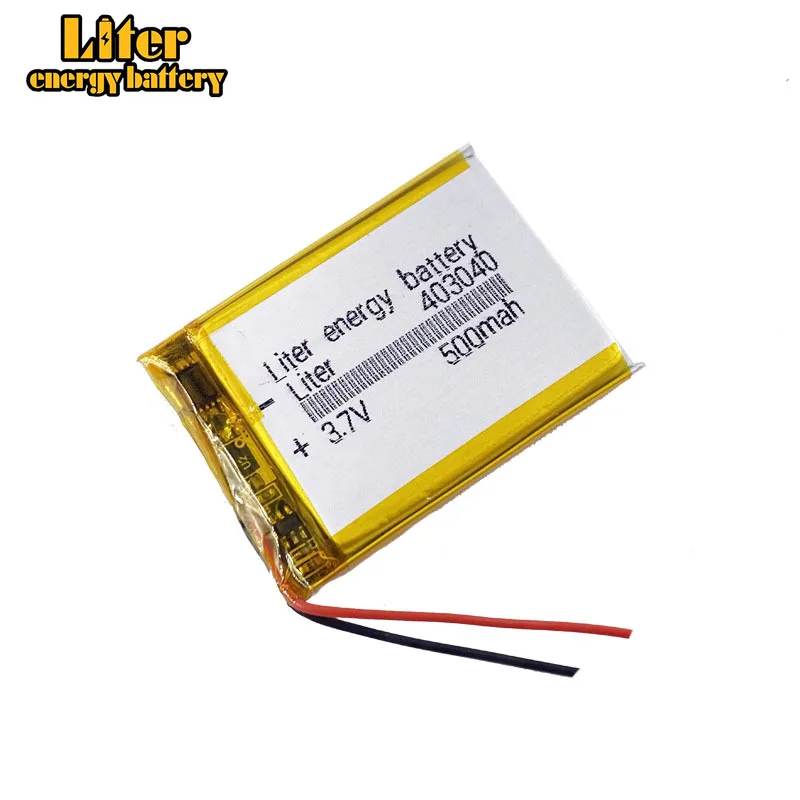 

3.7V lithium polymer battery 043040 403040 500mAh MP3 MP4 GPS Bluetooth 4*30*40mm Tablet polymer battery stereo bluetooth GPS