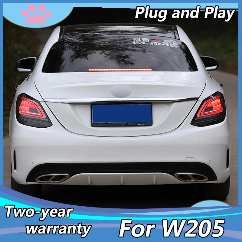 

Car Styling for Mercedes-Benz W205 C180 C200 C260 C280 C300 LED Taillight Rear Lamp Parking Brake Turn Signal Lights