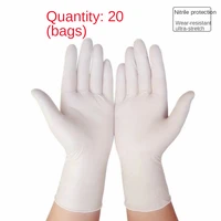 a grade high elasticity disposable latex gloves anti skid labor protection protective rubber thickened waterproof and oil proof