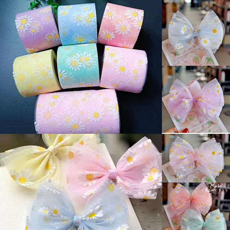 Флуоресцентная органза в рулоне 6 см 25 ярдов | Дом и сад