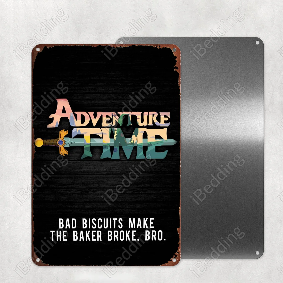 

Металлический плакат время приключений, вывеска, украшение для дома и бара, железная картина, персонализированный паб, клуб, промышленный Д...