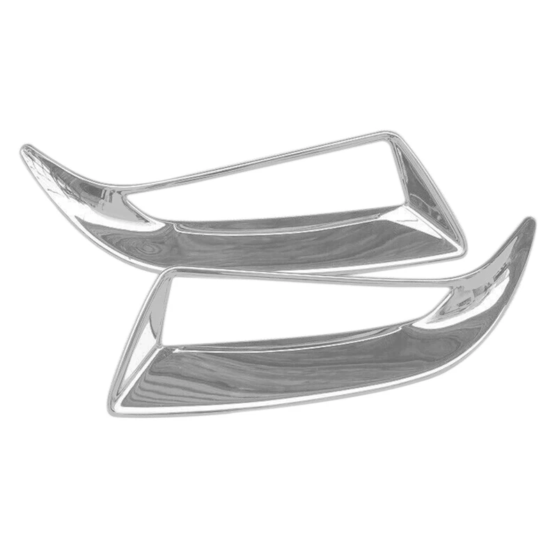 2 шт. автомобиля хром Лампа заднего противотуманного фонаря прессформа крышки