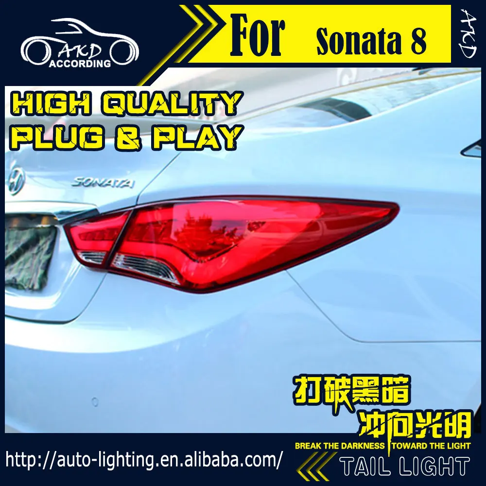 АКД стайлинга автомобилей хвост лампа для Hyundai Sonata задние светильник s