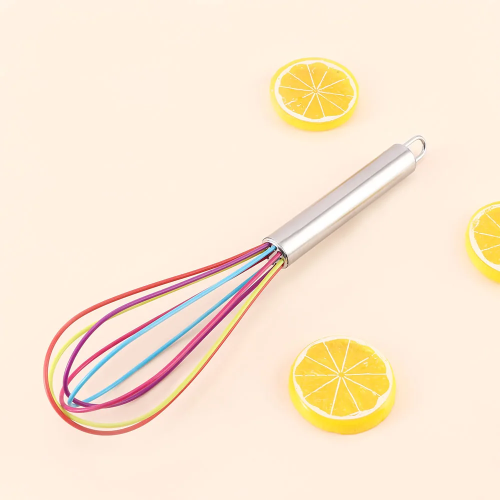 Ручка из нержавеющей стали венчик для яиц силиконовый кухонный миксер воздушный