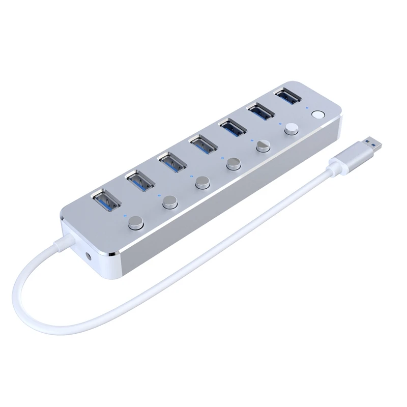 3.0 Hub Super Speed 7 Ports External Mini-USB Splitter Portable for Apple Macbook Air Laptop PC Tablet | Компьютеры и офис