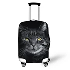Толстый эластичный защитный чехол для багажа с милым котом и животными, Модный чехол на колесиках для костюма, чехол, чехол для багажа, сумка для путешествий, чехол