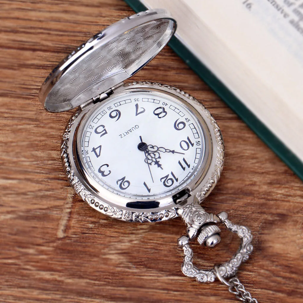 

Hot Clock Vintage Magic Wand Pendant Pocket Quartz Pocket Watch Necklace mens watches top brand luxury Masculino Reloj#