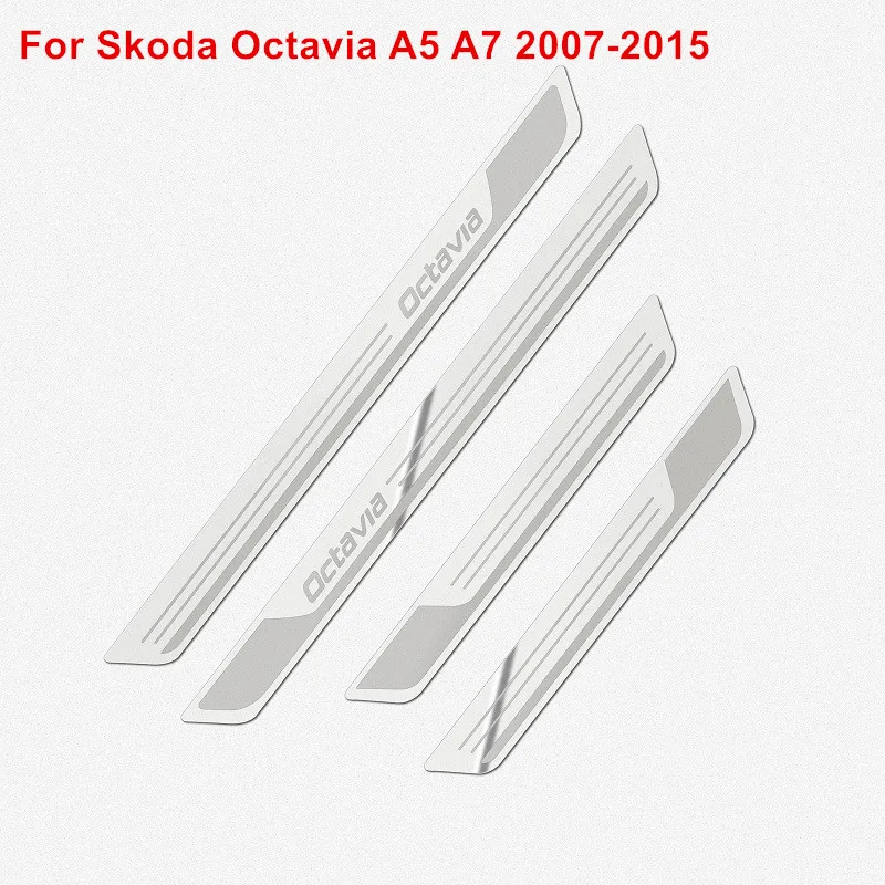 Чехлы для Skoda Octavia A5 A7 2007 2012 2013 2014 2015 2016 автомобильные аксессуары Накладка на порог