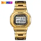 Часы SKMEI мужские, спортивные, цифровые, с водонепроницаемым корпусом, с хронографом из нержавеющей стали, 3 бар, 1456