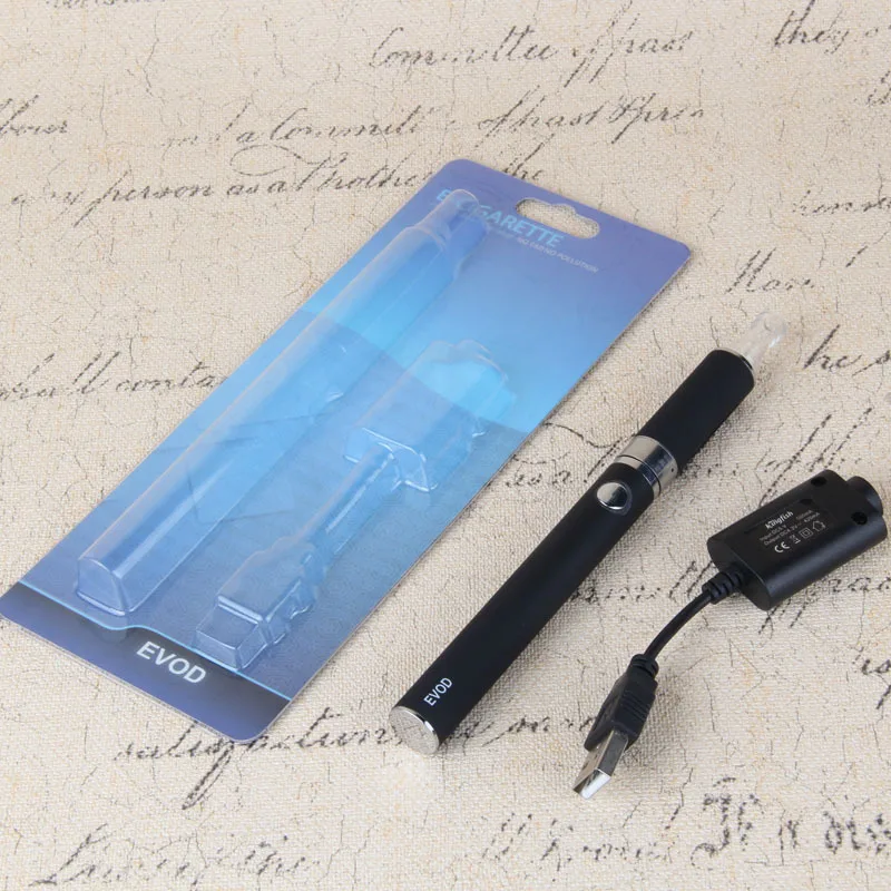 1100mah EVOD электронная сигарета в блистере kit 1 6 ml MT3 Atomizer с батарея ego E Cigarette Kit|Системы