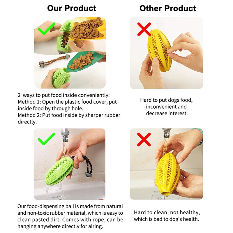 Зубная щетка для собак жевательная игрушка чистящие зубы многофункциональная