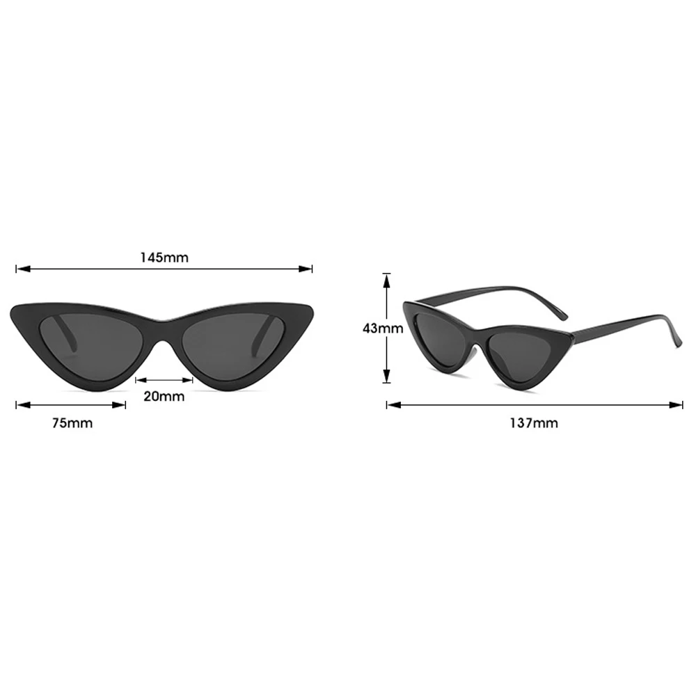 

Kachawoo ladies vintage sunglasses women black red brown female eyeglasses cat eye female summer shades accessories dropshipping