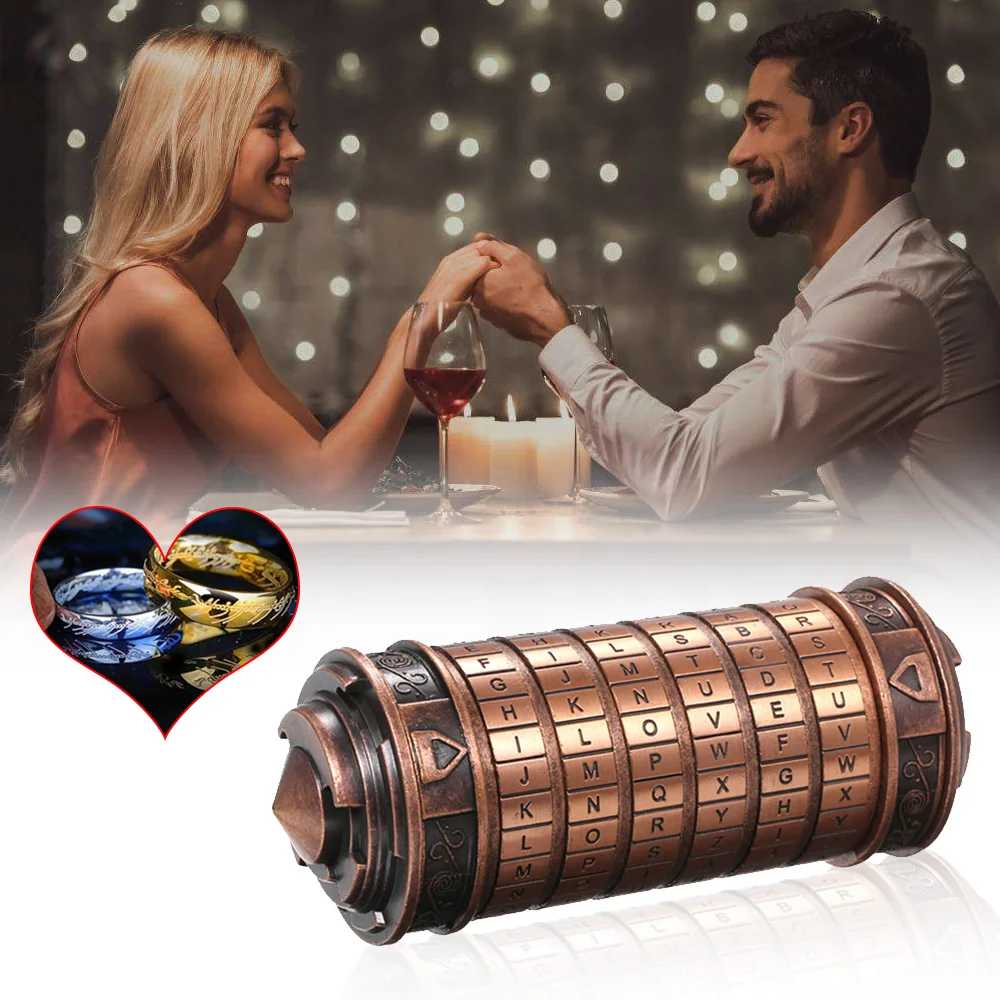 Da Vinci Code Lock Cryptex Locks Educational Toys Escape Chamber Props Marry Lover Wedding Gift Valentine's Day Gifts | Обустройство
