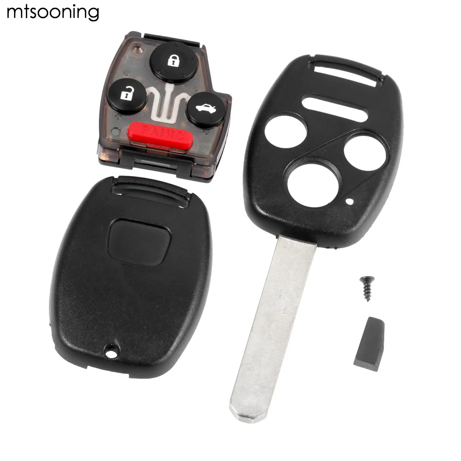 Дистанционный брелок для ключей mtsooning чехол с 4 кнопками Honda Accord 2003 2004 2005 2006 2007 Element