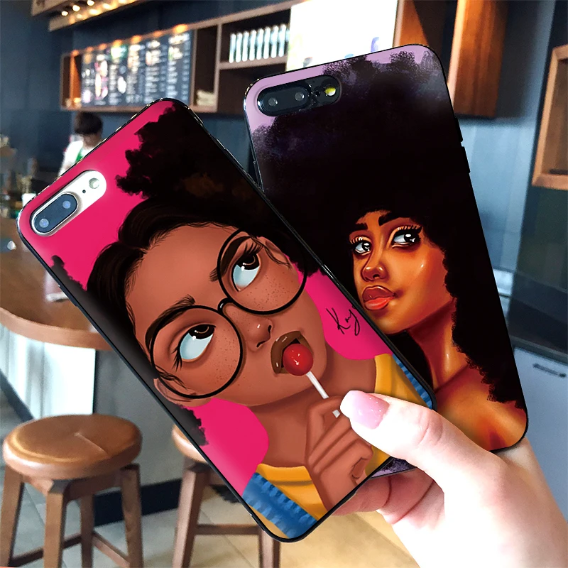 Африканская красота Afro Puffs для Xiaomi Redmi Note 5 S2 7 Plus 6 3 3S Pro 4A 4X 5A 6A Prime Case Mi 9 8 RG Lite on.