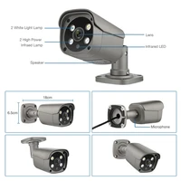 h 265 16ch 5mp poe nvr ai ip camera kit hd two way audio cctv security camera system intrusion detection
