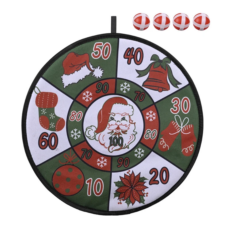 Забавные Рождественские шары Дартс СПОРТ игра игрушка стене висит украшение с 4