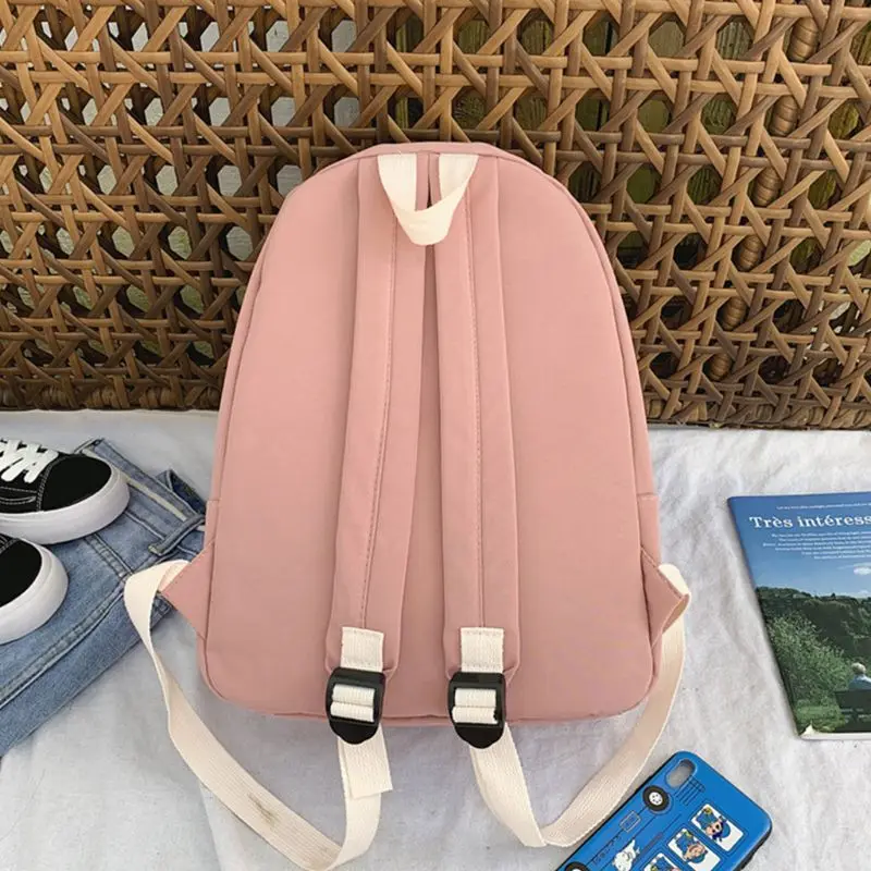 

Women Cartoon Backpack Nylon Casual Rucksack for Teenage Girls Female School Shoulder Bag Bagpack