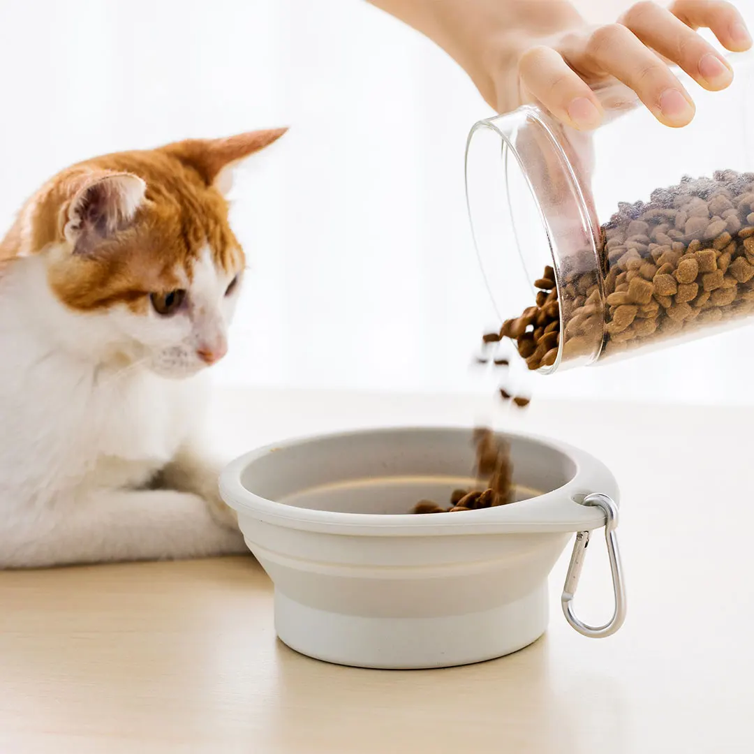 

Youpin Jordan&Judy Folding Pet Feeding Bowl Foldable Cat Dog Food Container Portable Water Bowl Feeder Eco-Friendly Silicone