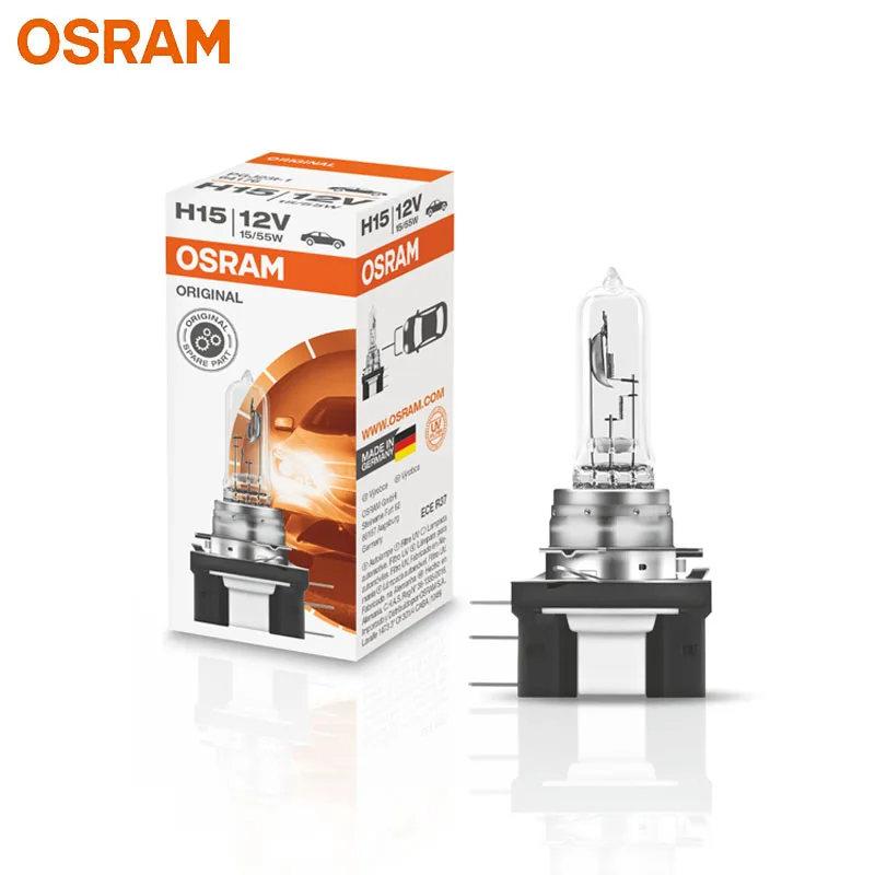 Оригинальный стандартный автомобильный налобный фонарь OSRAM H15 64176 12 В 55/15 Вт