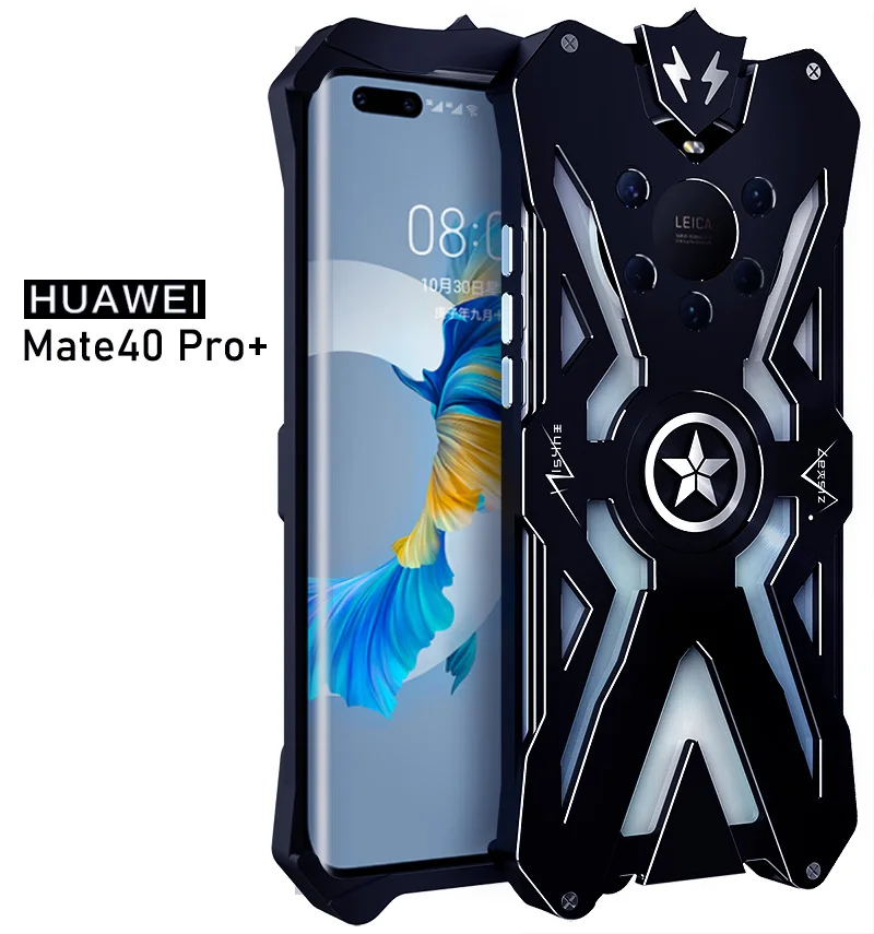 

Алюминиевый армированный чехол Thor для Huawei Mate 40 Pro Plus Mate 40 Pro + защитный чехол для телефона с изображением Железного человека