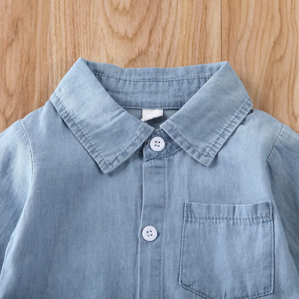 

Newborn Infant Baby Girls Ruffles Long Sleeve Jumpsuit Toddler Baby Costumes Boys Denim Rompers Autumn Spring Clothes 0-18M