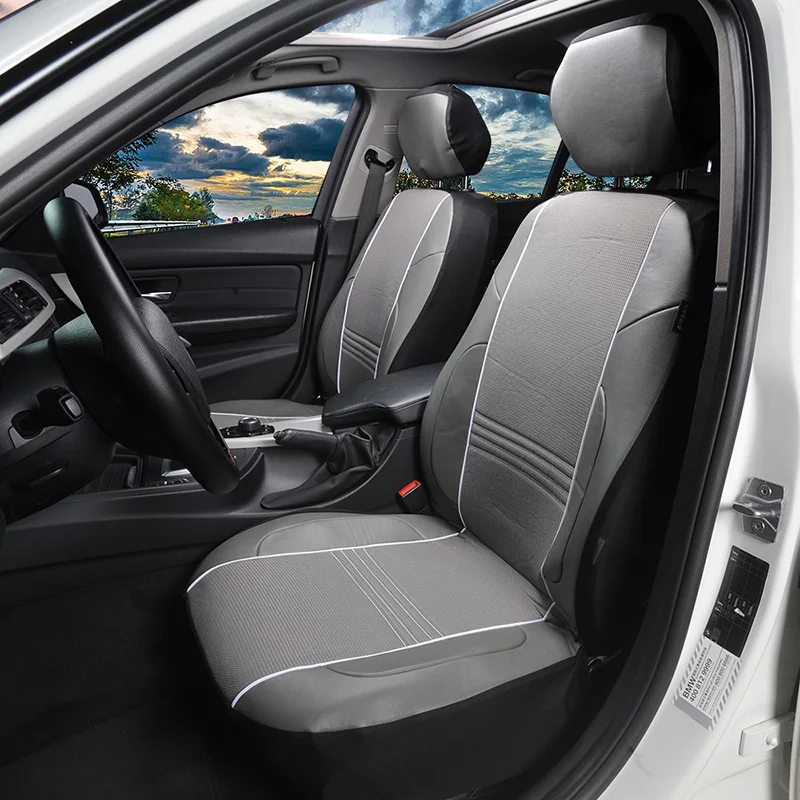 Чехлы для автомобильных сидений из искусственной кожи 2 шт. универсальные