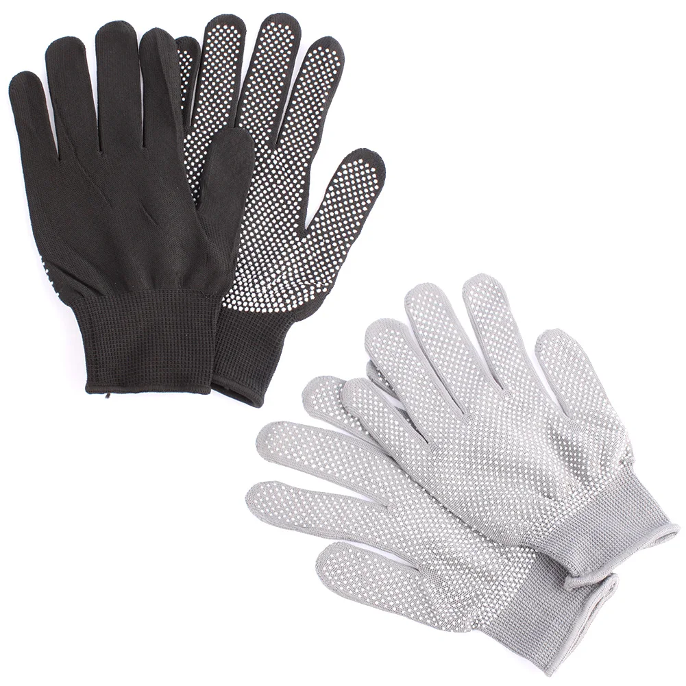 1 Pair Heat Resistant Protective Glove Hair Styling For Curling Straight Flat Iron Work gloves Safety High Quality | Красота и
