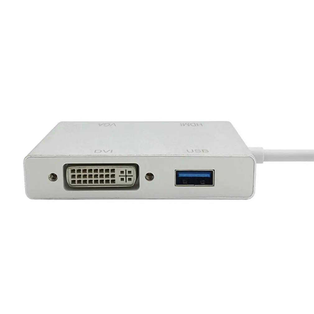 4 в 1 Usb 3 Тип C к Hdmi Vga Dvi 0 выход Расширенный концентратор 4K 1080P 3D видео конвертер для