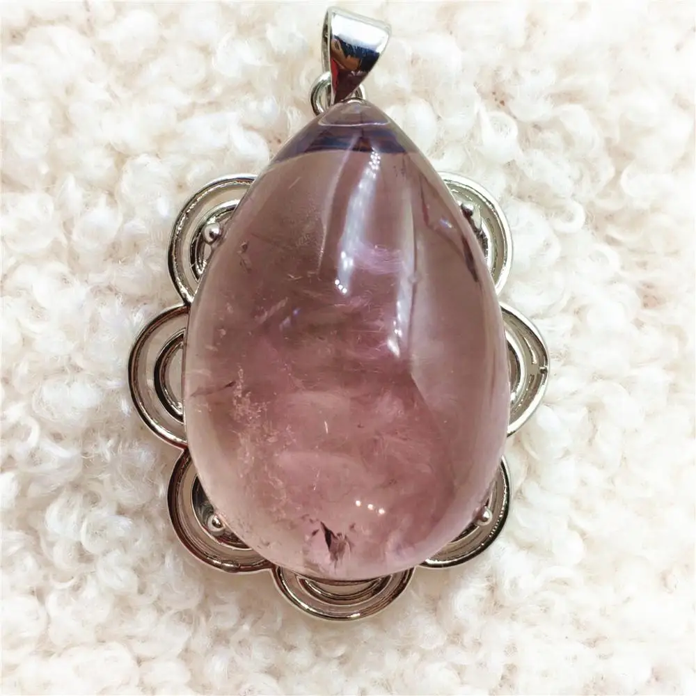 

Подвеска из натурального желтого фиолетового аметрина кварца 36x24 мм в виде капли воды для женщин и мужчин, серебро 925 пробы, ювелирные издели...