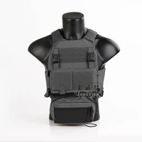 emerson fcs tactical multi purpose plate carrier vest wolf gray ss style elastic cummerbund sack pouch micro fight chassis vest
