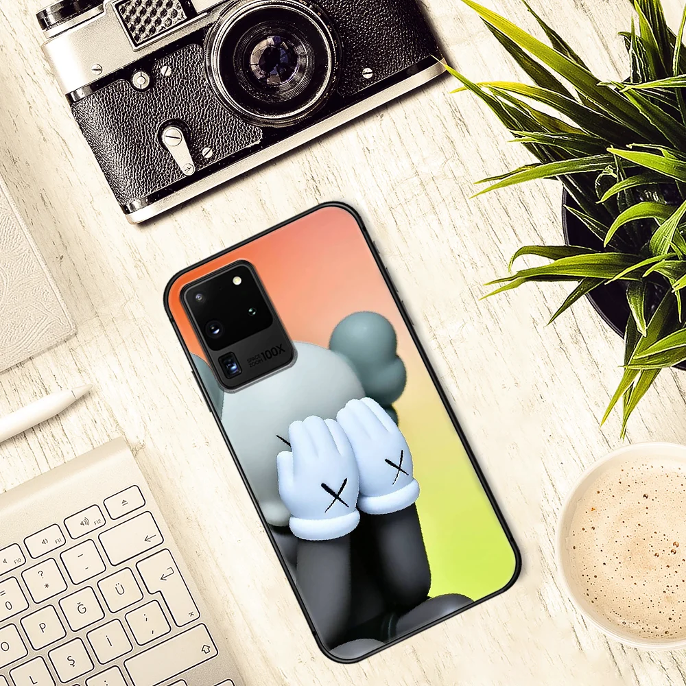 

fashion kaw painting trend brand Phone Case Cover Hull For Samsung Galaxy S 7 8 9 10 e 20 FE edge uitra plus Note 9 10 20 black