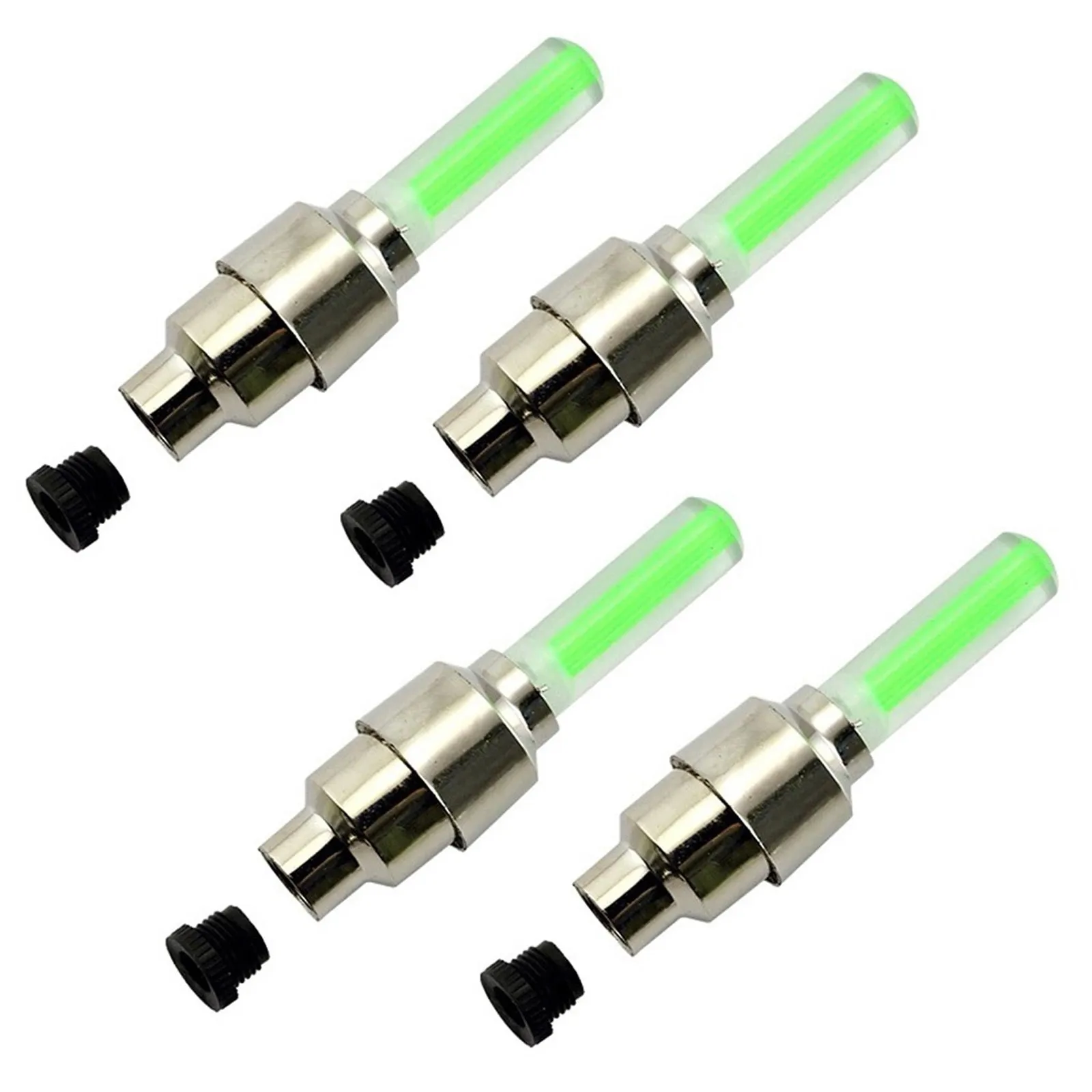 

4pcs/set Bike Car Motorcycle Wheel Tire Tyre Valve Cap Neon LED Flash Light Lamp Motor Bike Bicycle LED Bulbs Car Accessories