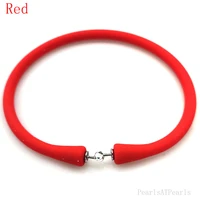 wholesale 7 inches red rubber silicone wristband for custom bracelet