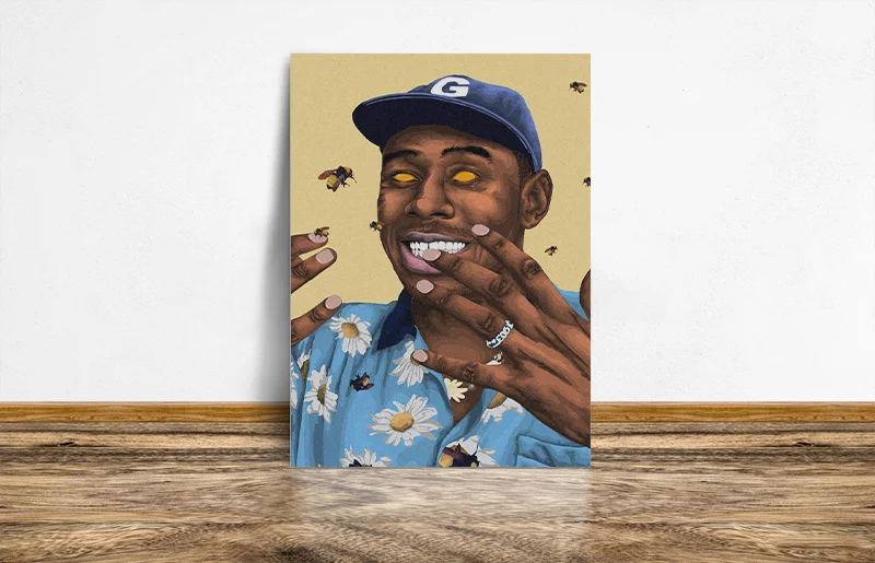 Tyler The Creator rapper хип-хоп поп современный дом Дети Гостиная Спальня Декор печать плакат Картина Настенная живопись холст